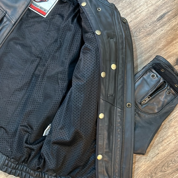 Leather Motorcycle Jacket - Picture 7 of 13